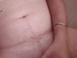 Horny cock in bed by myself