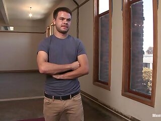 Straight stud's huge uncut cock edged by two guys