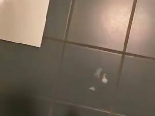 Pup wanking it in the toilet