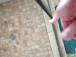 Stroking and shooting my load with ball stretcher/puller on. The tighter and more my balls get pulled my cum shoots out