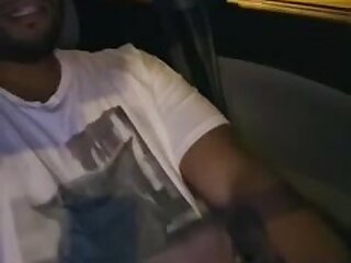 Driving in his car