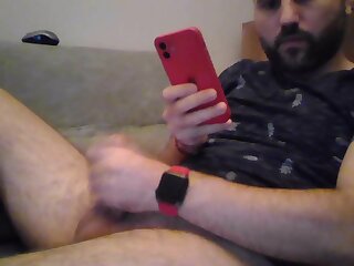 Turkish man jerking on cam