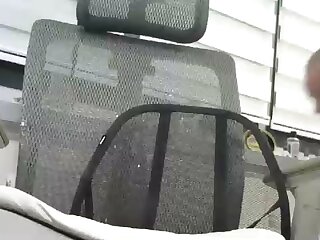 Mature man jerking his thick cock