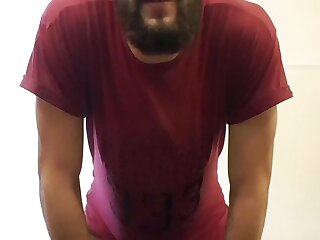 Hung uncut brit talks dirty, exposes himself and cums