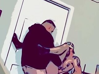 Daddy fucks his boy and drains his sack inside of him.