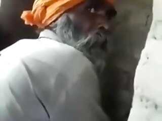 Elderly Indian ... to sell ass to men to live