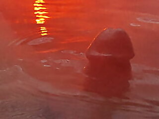 IFOslave playing with my cock in bath