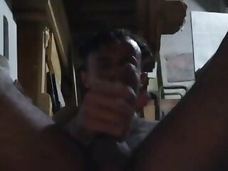 Ass up jerking and showing hole