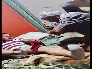 Old fat hairy grandpa fucked up the ass