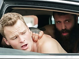 Stepson and Stepdad Have a Hot Fuck Sesh in The Car - Dadperv
