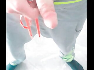 Real closeup - Risky morning handjob and cum - making of coffee