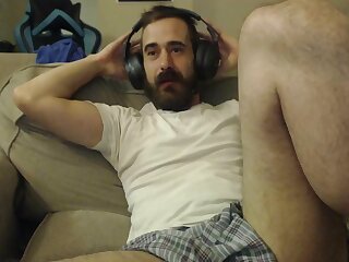 He shows off his hairy ass and spreads his hairy ass hole