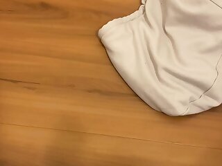 The shadow of my cock on a hotel bathroom floor :3 (OC)