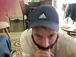 Hot blowjob with monster cock.