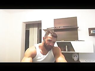 Beautiful, Bearded Daddy Flexing Naked