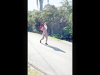 Brazilian muscle daddy Santa