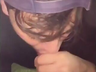 Mattia sucks a big hairy cock