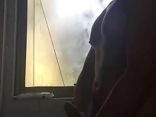 Jerking off silhouette