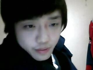 Korean boy cam with friend jerk