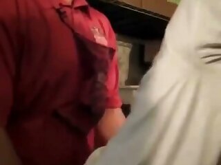 Black dude getting fucked by fast food worker