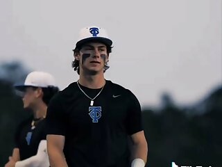 Watch this Gorgeous Baseball Player on the field in his uniform. Tiktok @brandonlarochelleprod