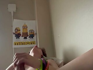 Cute 18yo boy shows how he masturbates and then shoots his load on the ground