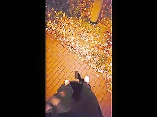 Biker cock sucking outdoor