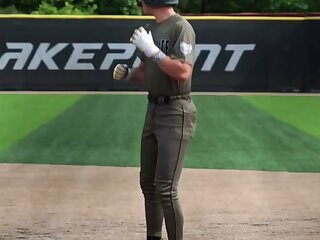 Watch this cute Baseball Players with a nice butt in uniform.