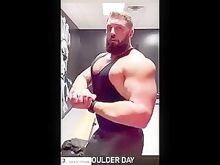Bodybuilder Flexing