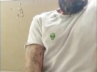 Hot bearded wanker
