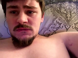 He was edging for so long in bed and cumming thick loads of cum