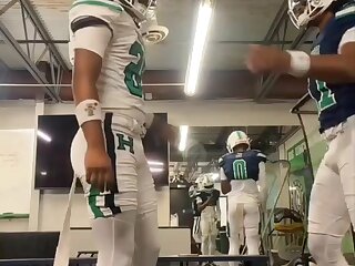 Watch this compilation of some football players in their gear.