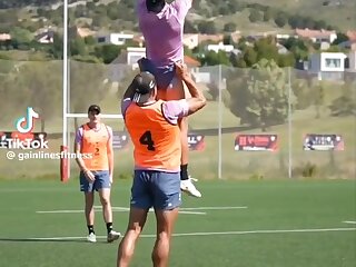 Watch these muscular muscular bro's play some rugby.