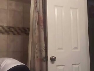 Guy possessed by ghost in the bathroom