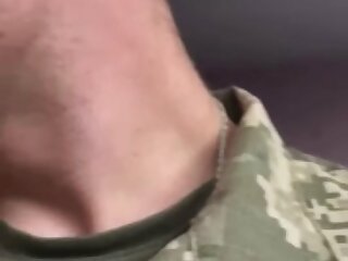 Hot Soldier starting to feel a little naughty
