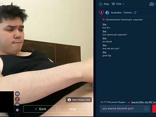 Horny gooner wants to get exposed and posted on the internet. he even plays with his nipples for you