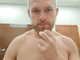 He jerks off his cock and then flashes his ass hole spread wide open