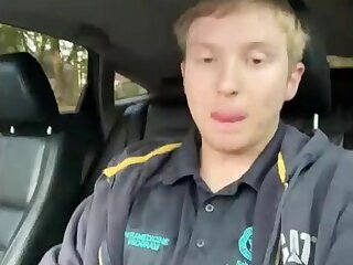 Ryan jerking in car cam boys porn