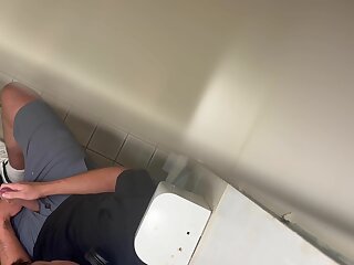 Spy big cock public toilet cam boys porn