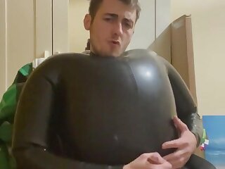 Another verbal jerk off in an inflatable suit - ThisVid.com
